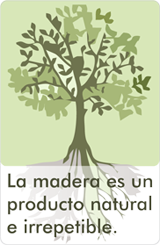 La madera es un producto natural e irrepetible